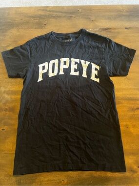 Popeye Cash Is King Black Graphic T-Shirt Size Small